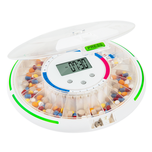Automatic Pill Dispenser with Clear Lid